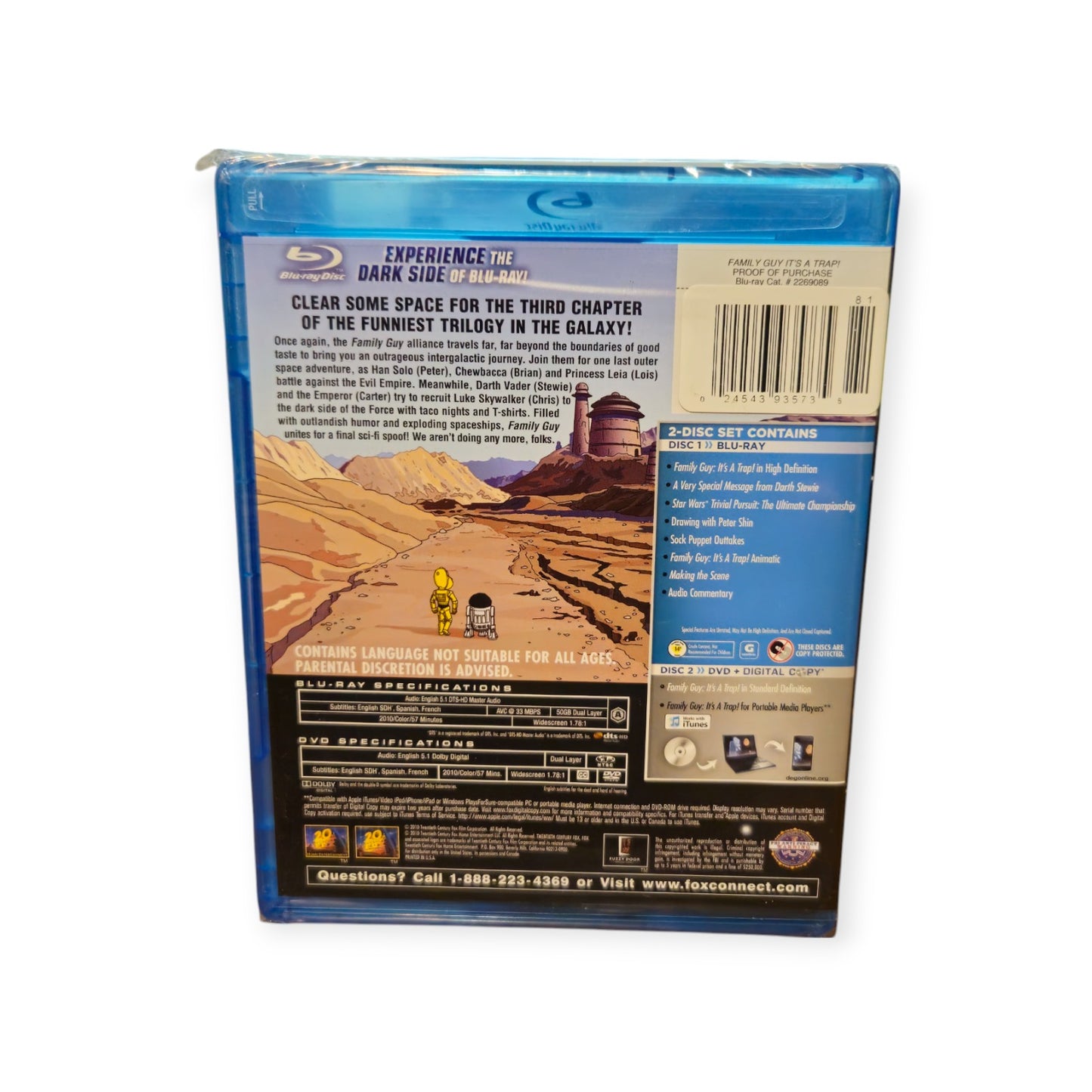 Family Guy Its A Trap - Sealed - Blu Ray