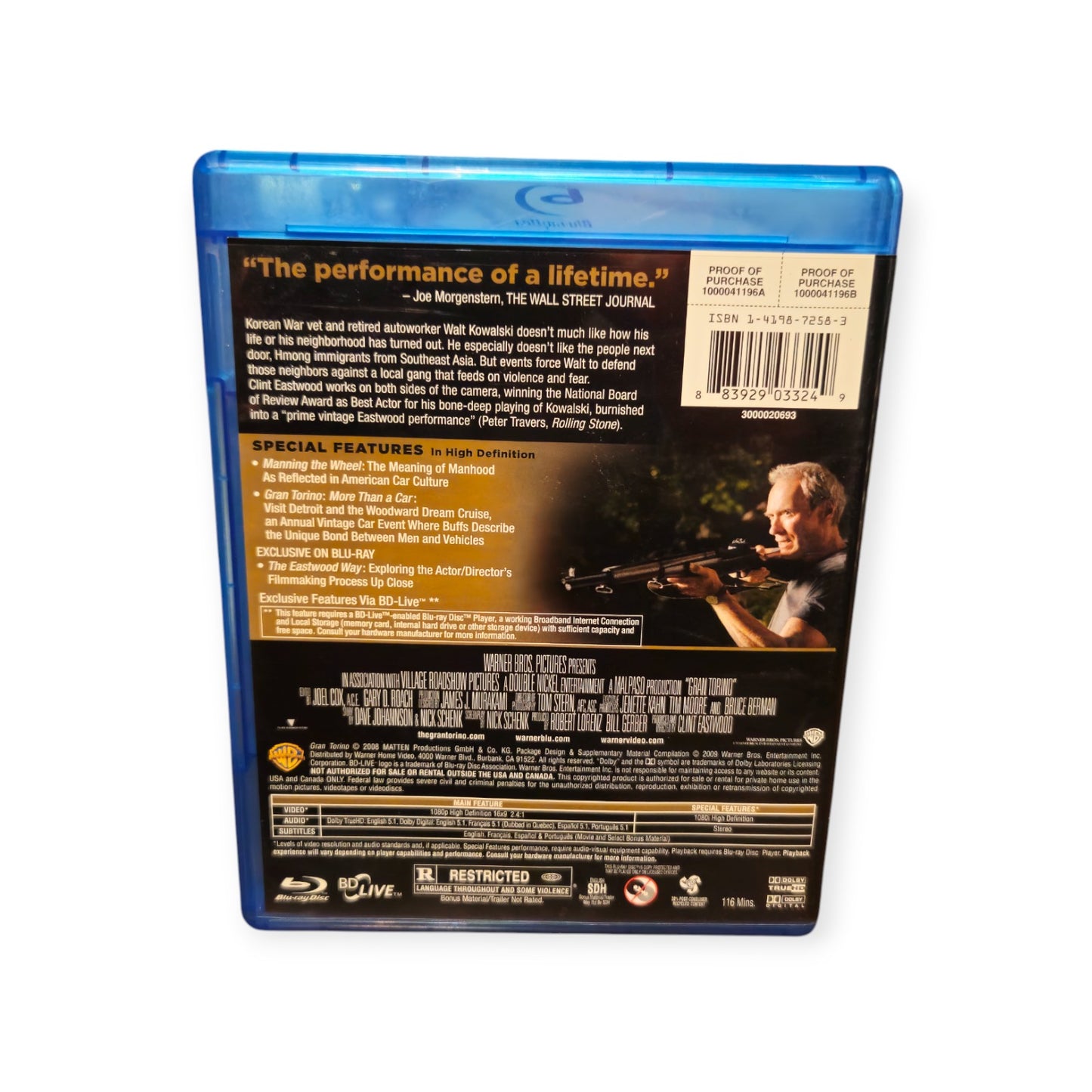 Gran Torino - Perfect Disc - Blu Ray - Clint Eastwood