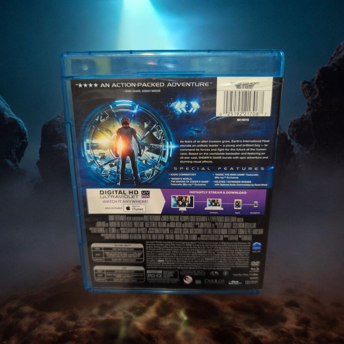 Enders Game - Perfect BR Disc - Blu Ray - DVD - Cult Classic Movie - Free Ship
