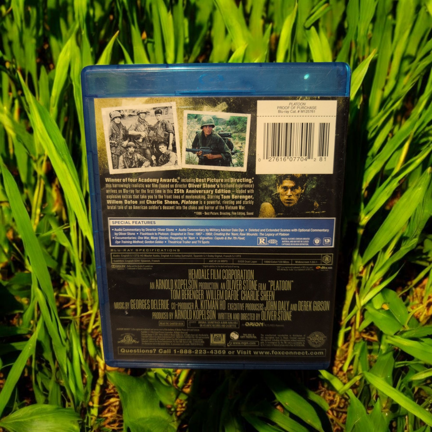 Platoon - Blu Ray - Perfect Disc - 1986 - Classic Movie - Free Shipping