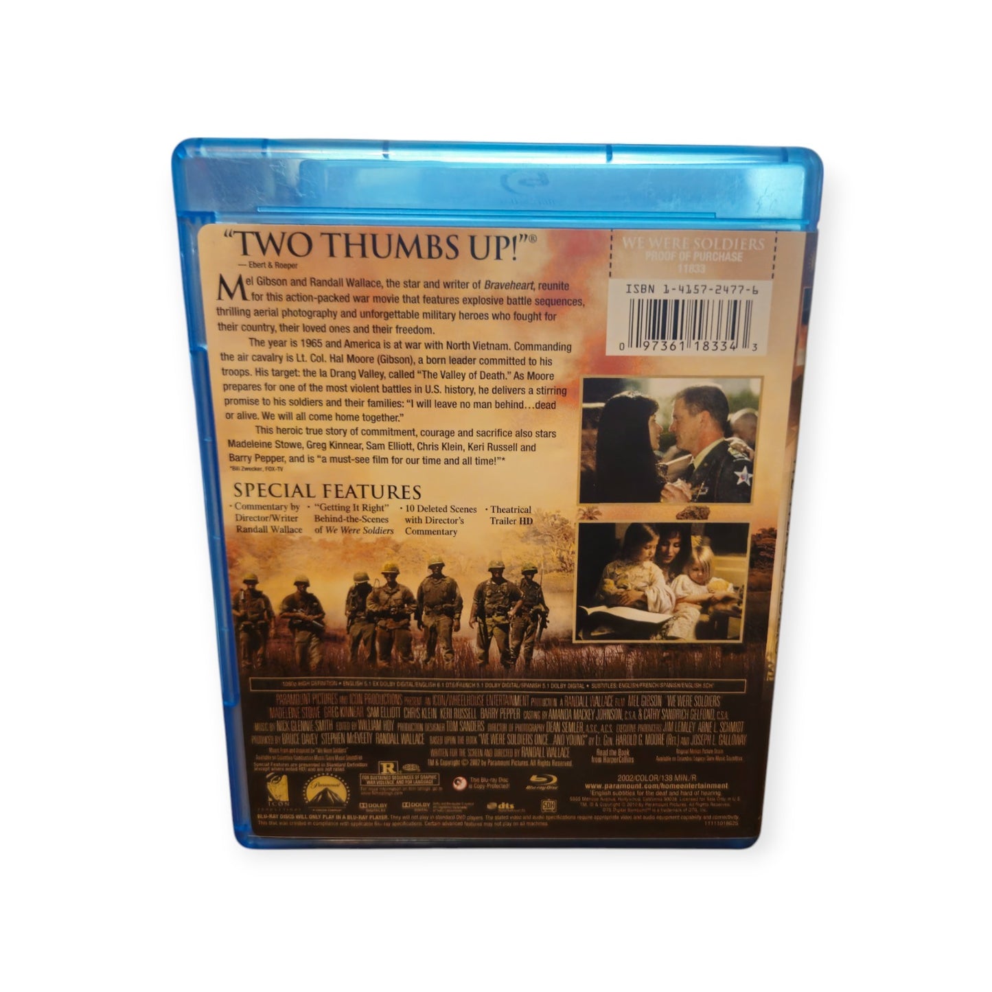 We Were Soldiers - Perfect Disc- Blu Ray - Mel Gibson
