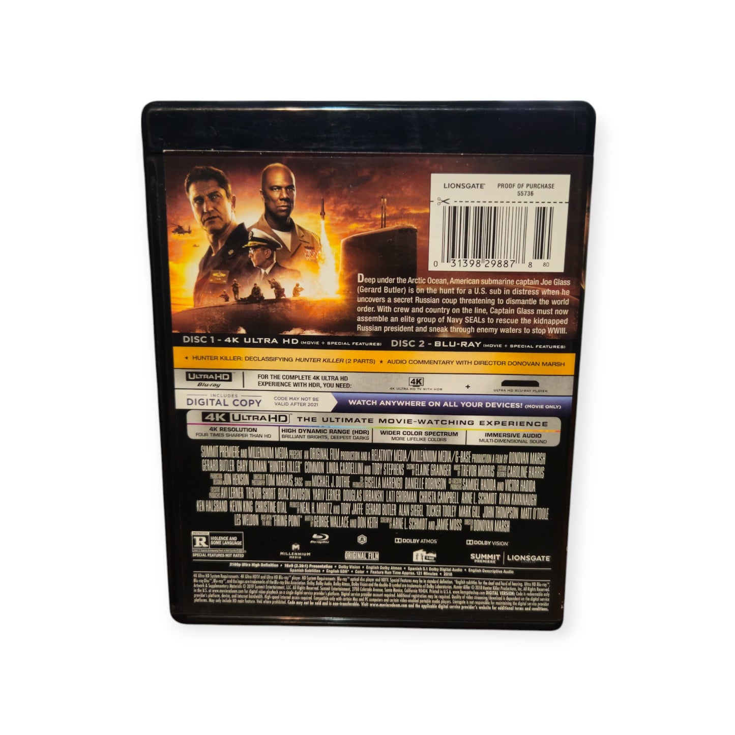 Hunter Killer - 4k Ultra HD - Perfect Discs - Blu Ray