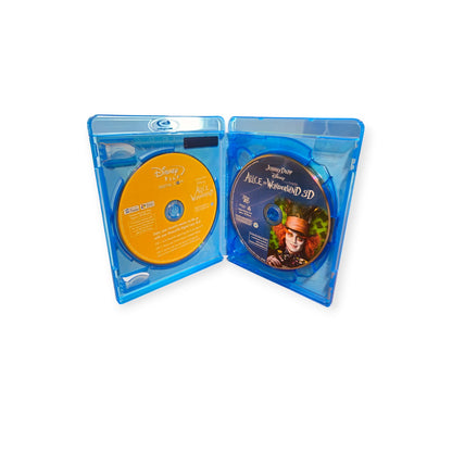 Disney Alice In Wonderland - Perfect Discs - 3D - Blu Ray - DVD - Slipcover