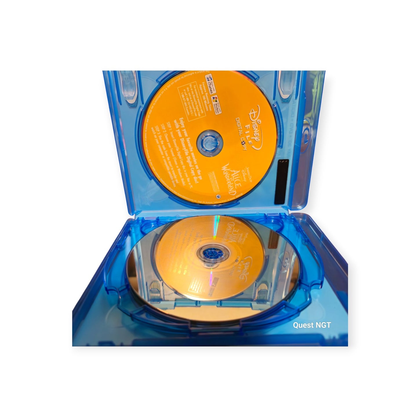 Disney Alice In Wonderland - Perfect Discs - 3D - Blu Ray - DVD - Slipcover
