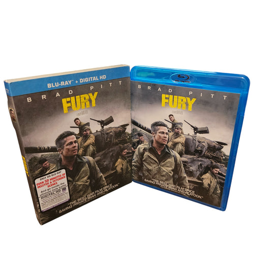 Fury - Discs Are Perfect - Blu Ray - Dvd - Brad Pitt - Slip Cover