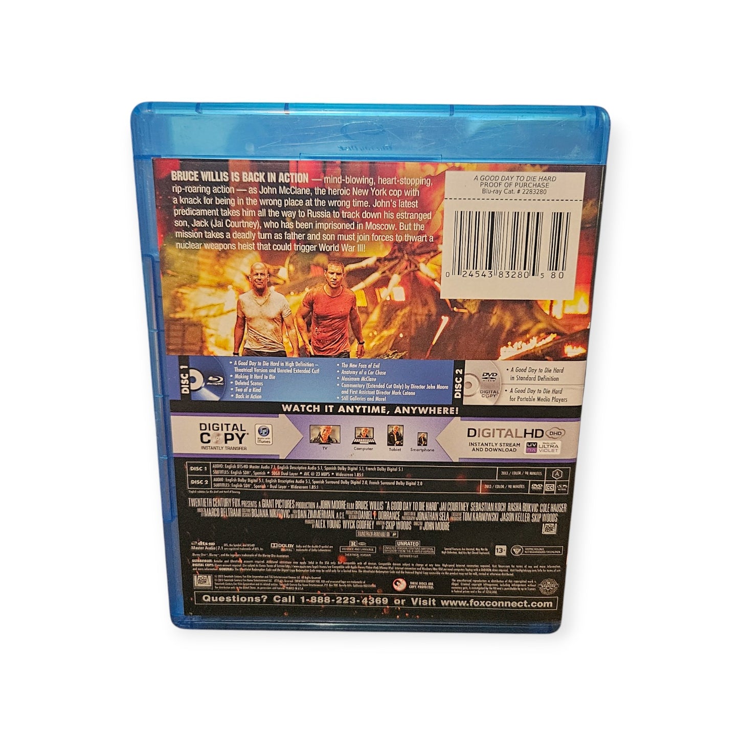 A Good Day To Die Hard - Extended Cut - Perfect Discs - Blu Ray - Dvd