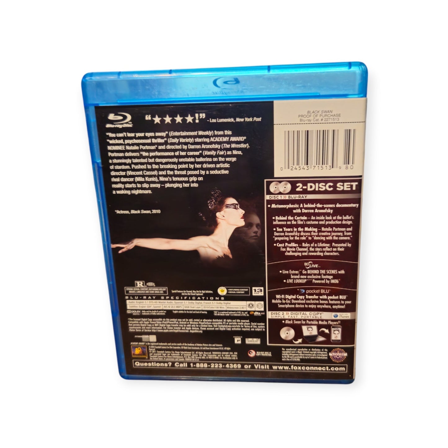 Black Swan - Perfect Discs - Blu Ray - Dvd - Natalie Portman