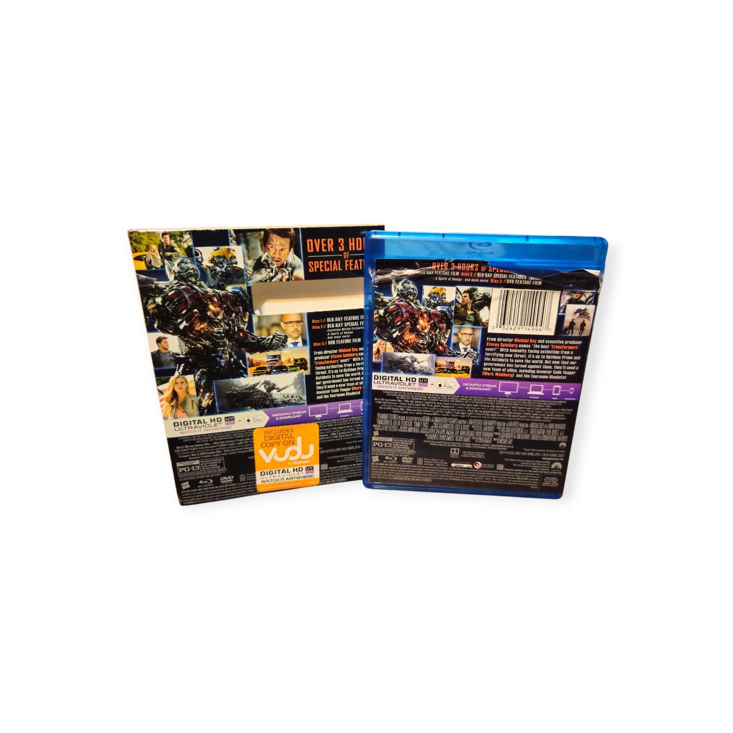 Transformers - Age Of Extinction - Perfect Discs - Slip Cover - Blu Ray - Dvd