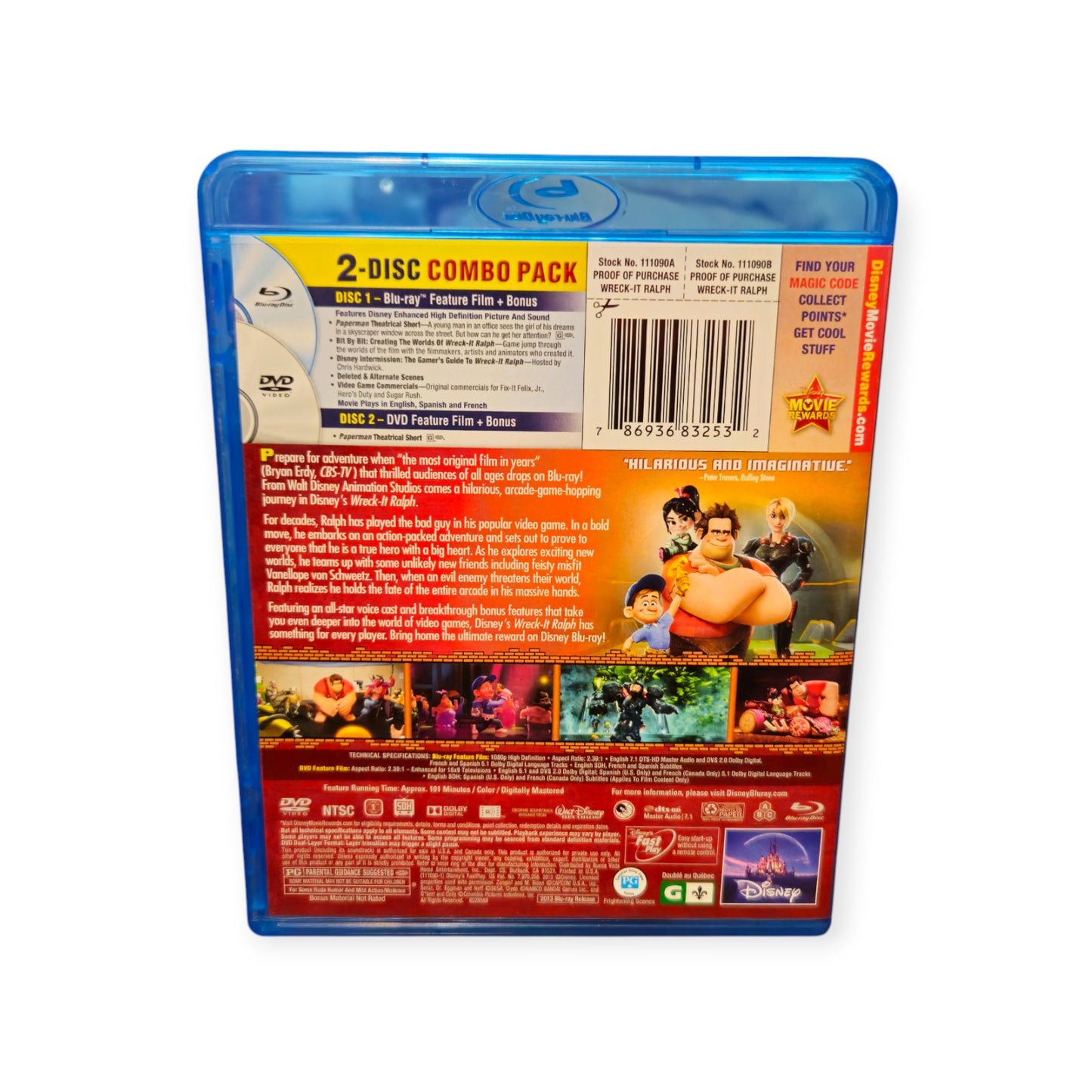 Wreck It Ralph - Perfect Discs - Collectors Edition - Blu Ray - Dvd