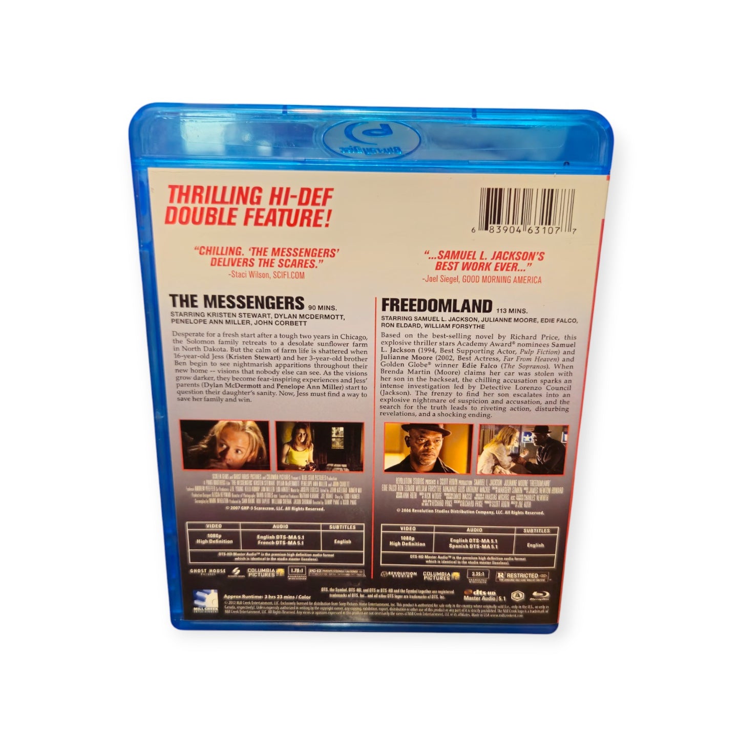 The Messengers - Freedomland - Perfect Disc - Double Feature - Blu Ray
