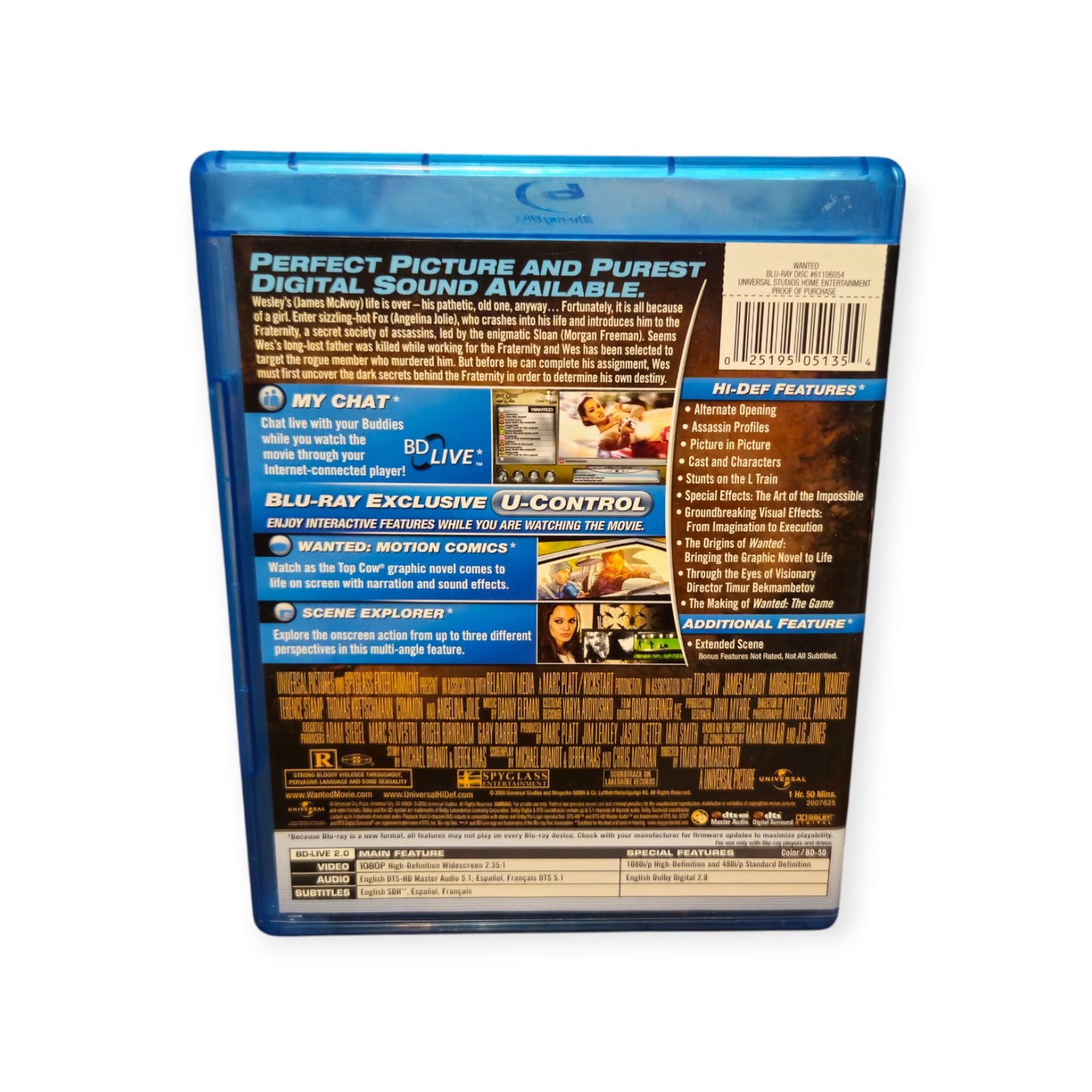 Wanted - Perfect Discs - Blu Ray - Dvd - Original Inserts - Chris Pratt - Common