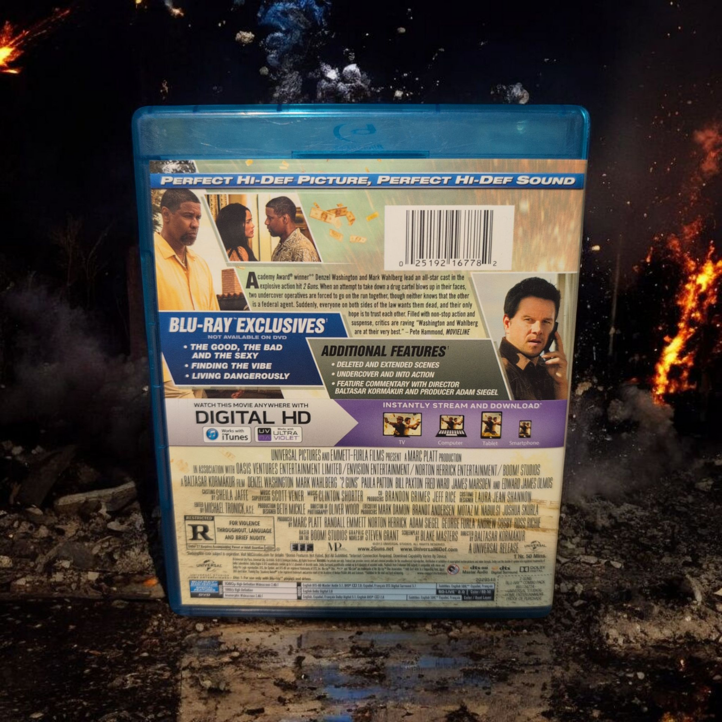 2 Guns - Perfect BR Disc - Blu-ray - Denzel Washington - Mark Wahlberg