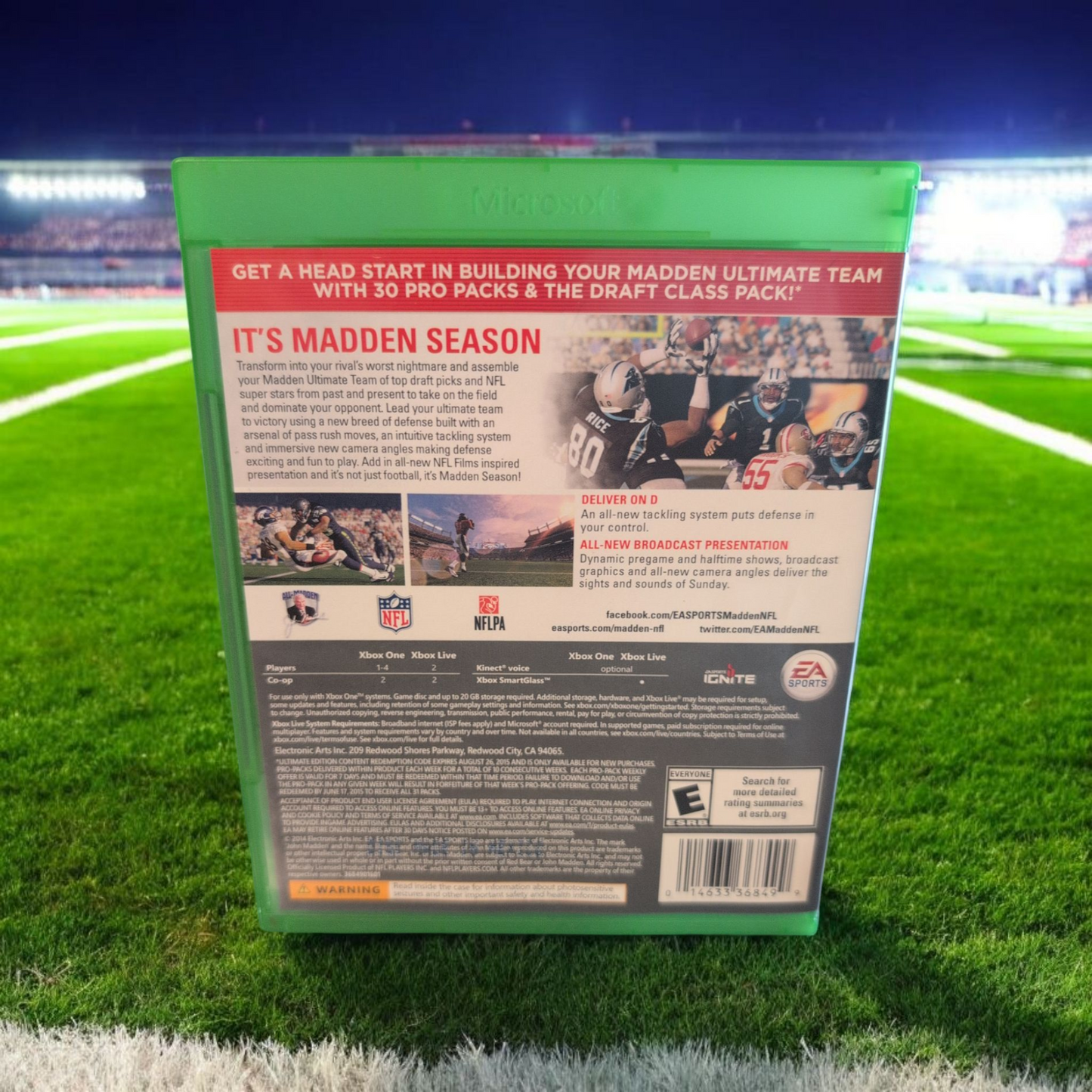 Madden NFL 15 - Ultimate Edition - Microsoft Xbox One - Perfect Disc - EA Sports