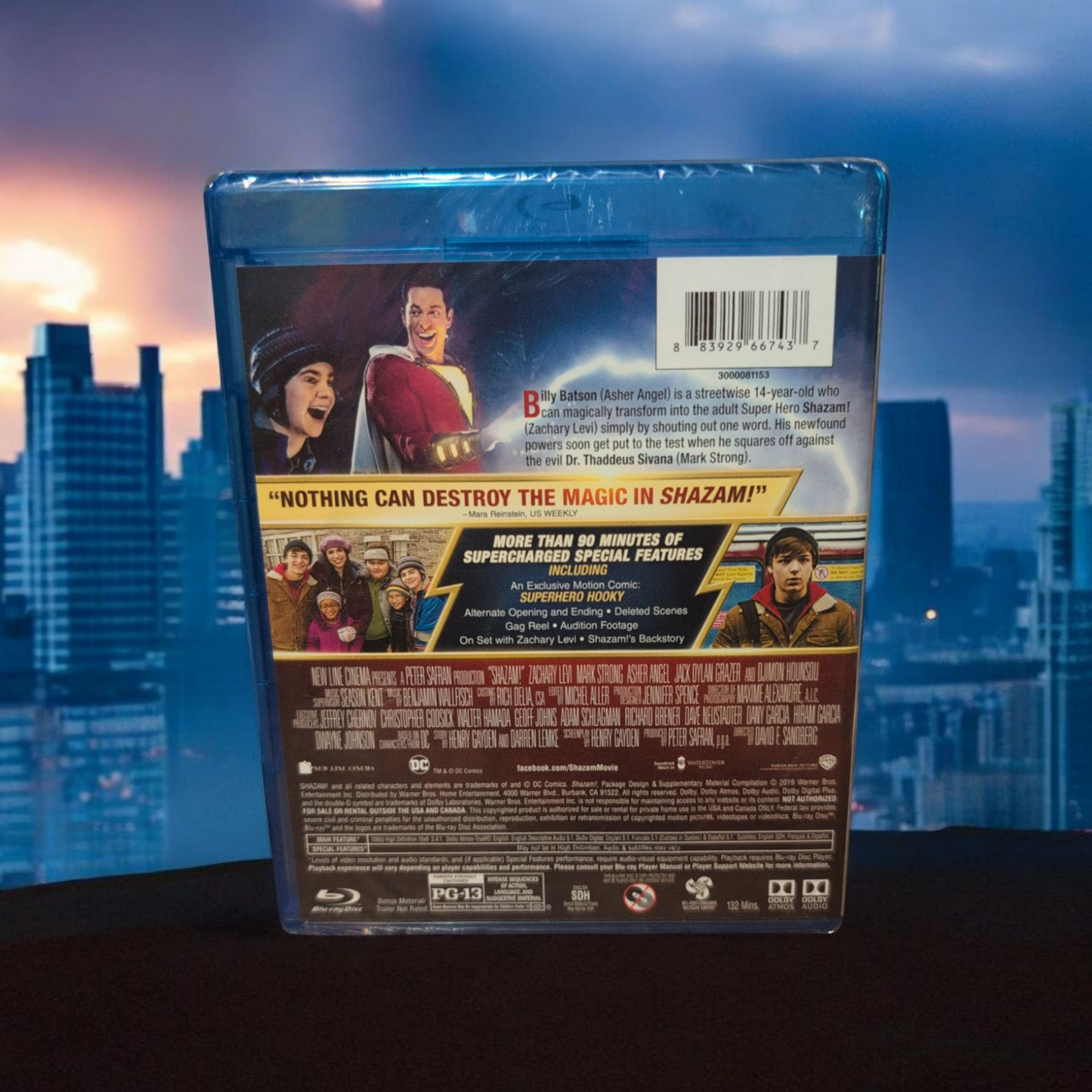 Shazam! - Blu-ray + DVD + Digital Combo Pack -  Sealed - DC Movie