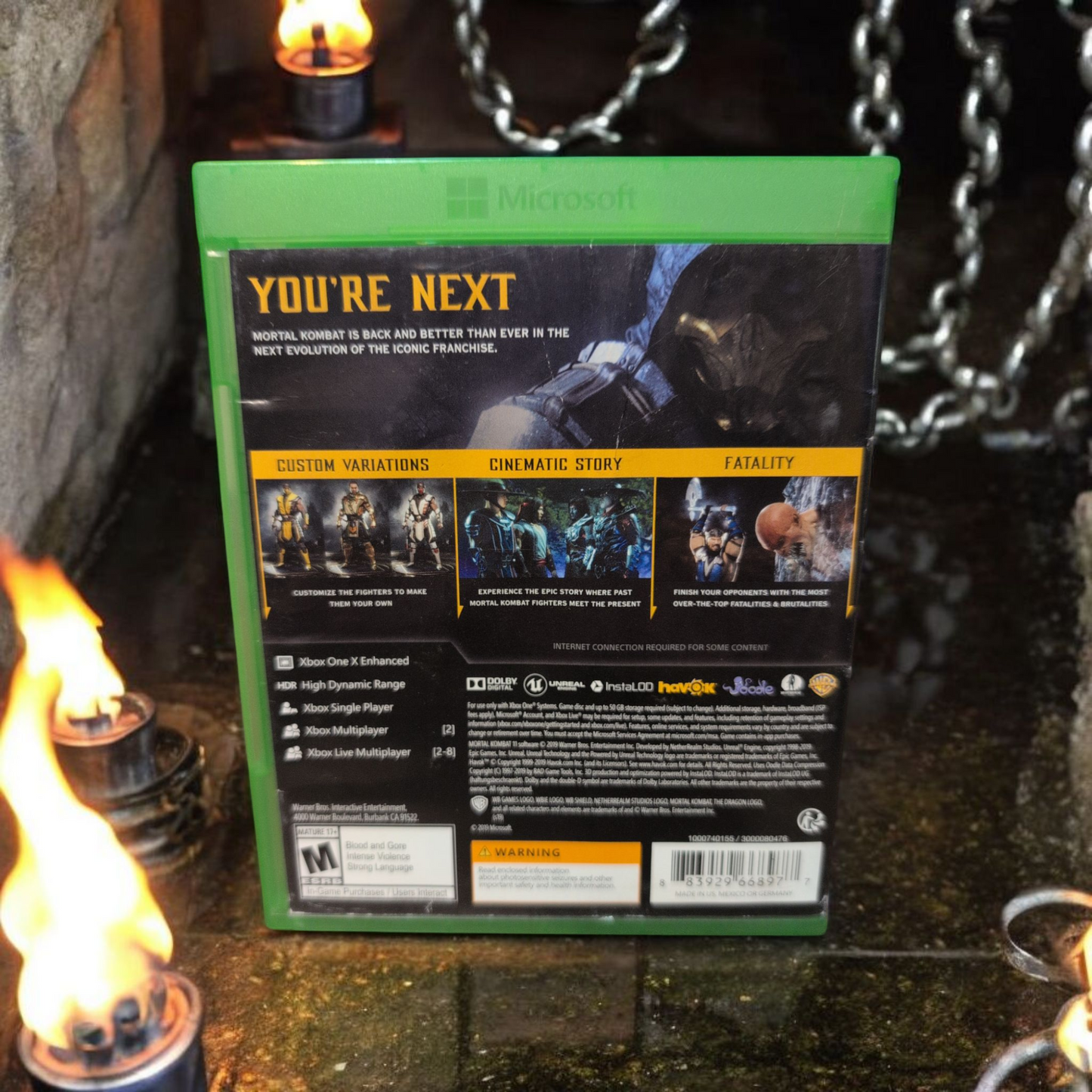 Mortal Kombat 11 - Microsoft Xbox One - Xbox X Enhanced - Perfect Disc
