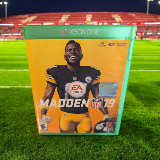 Madden NFL 19 - Xbox One - Perfect Disc - Antonio Brown - EA Sports - Microsoft