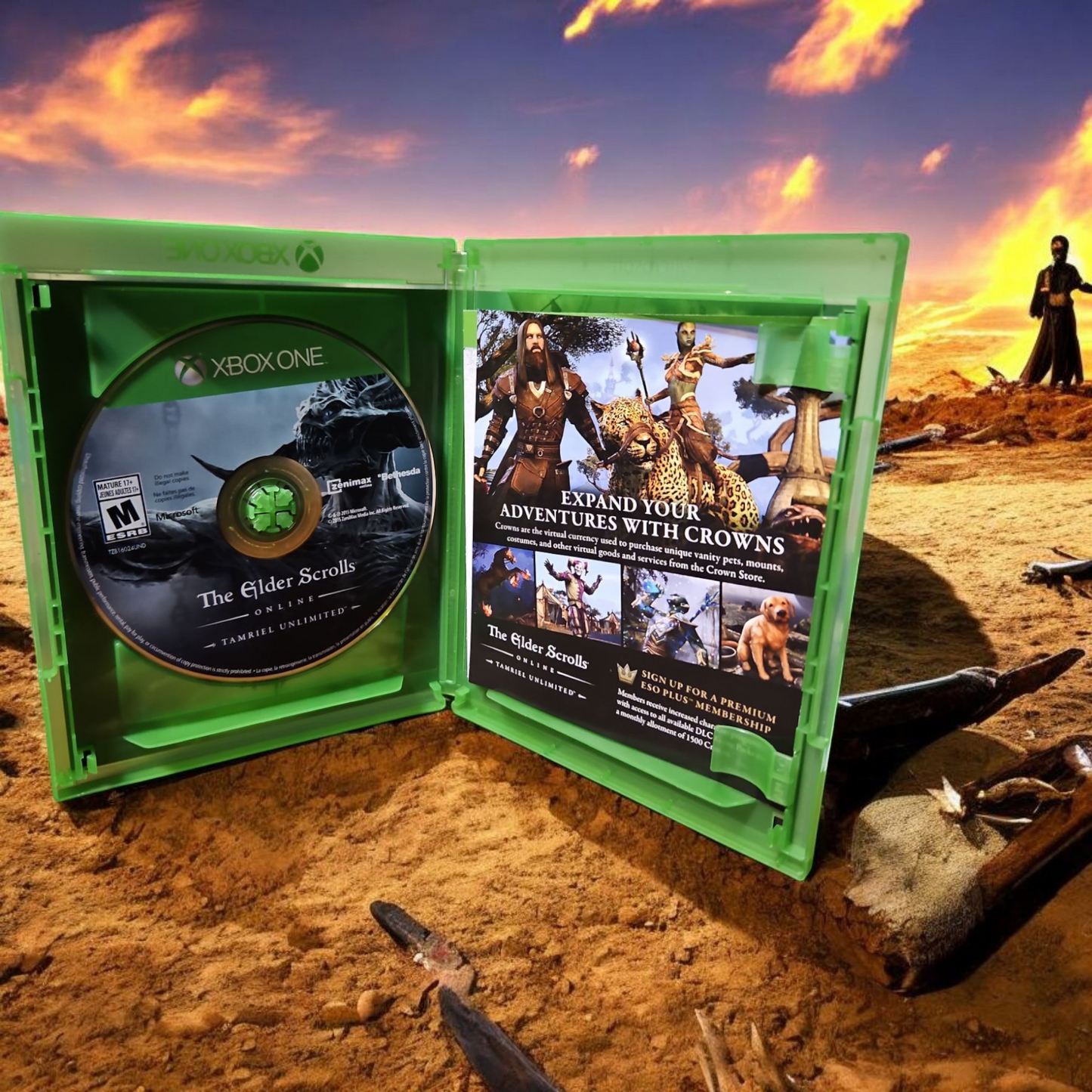 Elder Scrolls Online Tamriel Unlimited Collectors Edition Xbox One Perfect Disc